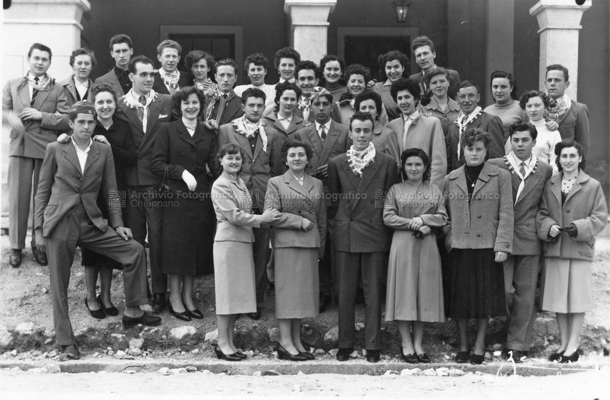 Foto di gruppo coscritti del 1934