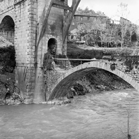 Passaggio dell'Astico sotto il Ponte tra Chiuppano e Caltrano