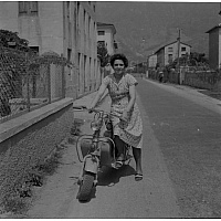 Tribbia Lucia in Lambretta