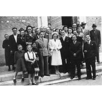 Foto di gruppo fronte chiesa di San Daniele