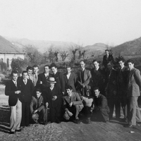 Foto di gruppo presso il Cotonificio Rossi