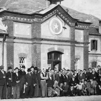 Foto di gruppo presso il Cotonificio Rossi